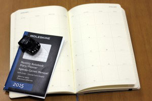MOLESKINE（モレスキン）「Monthly Notebook Diary」内部-月別